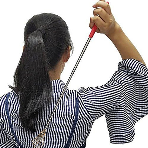 2-Pack Skeleton Hand Back Scratcher Portable Extendable Telescopic Ghost Hand Massages Back Scratcher Soft Rubber Handles with Best for Send Frien...