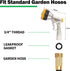AUTOMAN Garden Nozzle Sprayer, High Pressure Spray Nozzle, 100% Metal Water Hose Nozzle, 7 Patterns Watering Nozzle, Heavy Duty Sprayer Garden Noz...