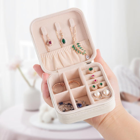 Travel Jewelry Case, Jewelry Organizer Box, Jewelry Organizer Jewelry Travel Organizer Small Jewelry Organizer Ring Organizer Necklace Organizer E...