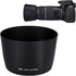 Reversible Lens Hood Shade Protector for Canon EF 75-300mm f/4-5.6 III USM & EF-S 55-250mm f/4-5.6 is II Lens Replaces ET-60 On Canon EOS 5D Mark ...