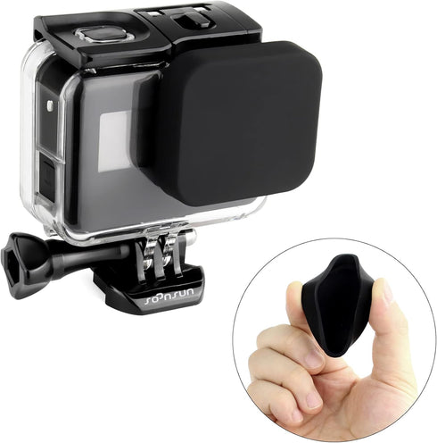 SOONSUN Skeleton Housing Case for GoPro Hero 7/6/5 Black, Hero (2018), Side Open Protective Case with Bracket Accessories – Ideal for Vlogging, Li...