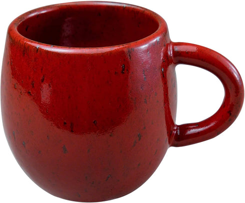 Asayu Japan Ceramic Coffee Pour Over Maker Set in Chrome Red, Slow Brewing Paper Filter Holder and Dripper with 3 Holes for Coffee and Tea (Access...