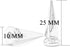 25MM 10/20/30/50 Sets Large Metal Big Tree Spikes Studs Screw-Back Studs for DIY Leather Craft(50 Sets)...