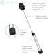 Outset Professional Cocktail Muddler, 3 in 1 Muddler, Stirrer, Juicer...