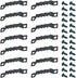 100 Pcs Sawtooth Picture Hangers 1.77in Sawtooth Hangers Picture Hooks Bulk Picture Hanging Brackets with Screws Frame Hanging Kit for Photos Artw...