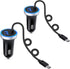 Fast Car Charger for Samsung Galaxy S24 S23 S22 S21 S20 Note 20 S10 S9 S8 A54 A14 A53 A23 A13 A03S Z Fold 5 4 Z Flip 5 4 A12 A32, 3.4A USB C Car A...