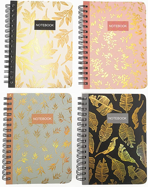 ALIMITOPIA 4 Pack A6 Spiral Notebook Journal,Wirebound Ruled Sketch Book NotePad Diary Memo Planner,A6 Size(5.7X4.1) & 80 sheets (Leaf)...