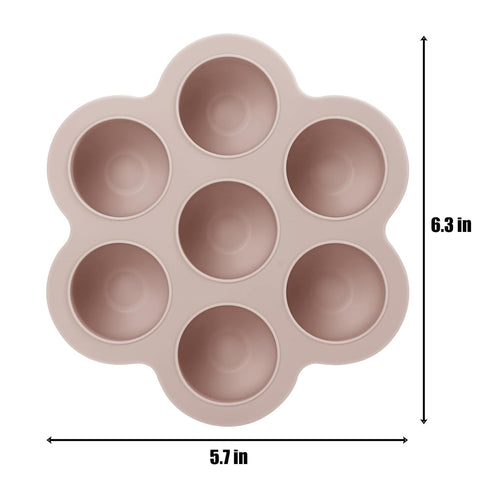 PandaEar 3 Pack Baby Food Freezer Tray with Lids, Silicone Baby Fruit Food Feeder Teether Tray, Baby Food Storage Container Ice Cube Tray Maker fo...