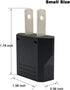 US Plug Adapter, Small European to US Plug Adapter, Black European to American Outlet Plug Adapter, EU to US Adapter, Fireproof Safe Europe/Asia t...