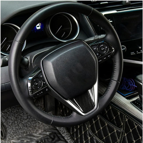 XITER 3PCS ABS Carbon Fiber molding Cover Trims Interior Decaration Sticker Accessories for Toyota Camry 2018 2019 2020 2021 2022 2023 2024 Avalon...