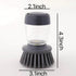 Dishwashing Brush with Soap Dispenser. Multi Functional Press Type Dishwashing Brush.for Dishwashers and Pans.Kitchen Detergent Dishwashing Brush....