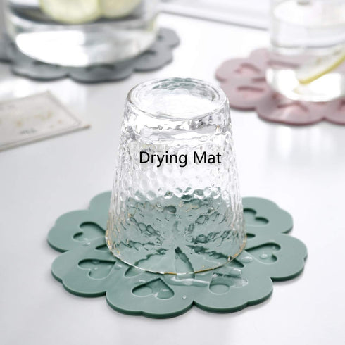 Set of 4 Silicone Trivet Mat - Hot Pot Holder Hot Pads for Table & Countertop - Trivet for Hot Dishes - Non-Slip & Heat Resistant Modern Kitchen H...