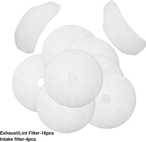 20 Pieces Cloth Dryer Exhaust Filters Compatible with Sonya, Panda Magic Chef and Avant Dryers