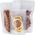 100 Pcs Resealable Bags,3.9" x 5.9"Matte Stand Up Food Bags,Zip Lock Food Storage Bags for Packaging Products,Herbs,Snack,Tea,Spices,Pet Food and ...