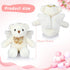 Angel Bear Plush Stuffed Animal with Wings White Bear Dolls for Boys Girls Birthday Gift (Ribbon Bow, 10 Inch)...