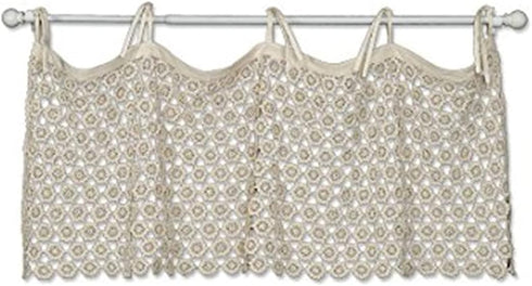 Crochet Envy 45x16 Valance, Natural...