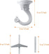 Hotop 6 Pieces Swag Ceiling Hooks Heavy Duty Swag Hanging Plants Toggle Hooks Chandeliers Wind Chimes Ornament Basket Hanger for Ceiling Installat...