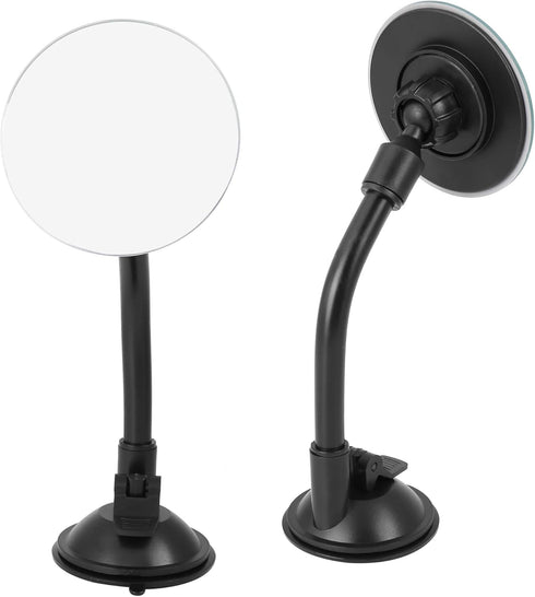 Blind Spot Adjustable Car Mirror Rotate Suction Cup Black Arm Rearview Mirror for All Universal Vehicles...