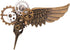 GRACEART Steampunk Plague Bird Wings Gears Brooch...