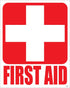 (4) First Aid Kit Sticker Sign Self Adhesive Decal 5"x4" for Car, Office or Business Emergency First Aid Kit Sign...