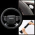 COFIT Breathable Steering Wheel Cover Microfiber Leather with Center Mark Design Large Size 15 1/2-16 Inch Black...