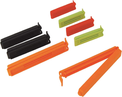 de Buyer Original Twixit Bag Clips, Set of 8 - Includes 2”, 4” & 5.2” Clips - Securely Closes Bags & Creates Leakproof Seal - Dishwasher Safe...