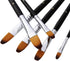 Artist Paint Brushes Set,9 Pcs Professional Filbert Brushes for Acrylic Oil Watercolor Gouache Painting Kits with Long Handle Nylon Hair Black...