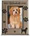 BELLA BUSTA - Best Goldendoodle Ever-Dog photo frame-Dog Lover Gift-Engraved Leather Picture Frame (5 x 7 Vertical)...