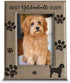 BELLA BUSTA - Best Goldendoodle Ever-Dog photo frame-Dog Lover Gift-Engraved Leather Picture Frame (5 x 7 Vertical)...