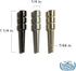 WE Games King-Sized Ultimate Cribbage Pegs - Set of 6 (2 Brass, 2 Silver, 2 Black)...