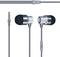 Coby Noise Isolating Metal Wired Earbuds | Wired Headphones w/Built-in Microphone for Ear Buds | Noise Canceling Headphones S/M/L Ear Gels (Silver...
