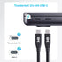 Cable Matters 40Gbps USB 4 Cable 2.6 ft, 8K Video, 240W Charging, USB4 Cable/USB C Display Cable PD 3.1, Compatible with Thunderbolt 4, iPhone 15 ...