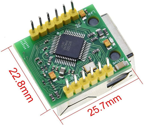 HiLetgo W5500 SPI to LAN Ethernet Network Module TCP IP STM32 Interface 3.3V 5V for Arduino WIZ820io RC5...
