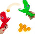 ArtCreativity Dinosaur Pop and Catch Game - Dino Pop and Catch Toy with 2 Catch Cup Launchers and 6 Balls - Press Trigger to Pop Out The Ball - Su...