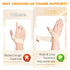 Thumb Brace Left Hand for Arthritis, Tendonitis, Repetitive Strain, Sprains, Carpal Tunnel - Ultrathin Thumb Support Wrap for Women and Men - Trig...