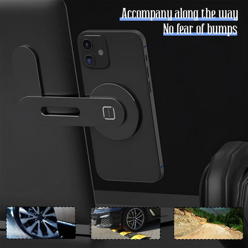 Magnetic Car Phone Mount, Invisible Design for Tesla Model 3/X/Y/S, Strong Magnet and 90° Rotation, Foldable Phone Holder for Car Screen Laptop, C...