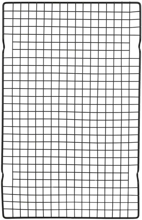 16 * 10 inch Cooling Rack for Baking, BBQ Grill Mesh Metal BBQ Barbecue Grill Grilling Mesh Wire Cooking Net Outdoor,Barbecue Grilled Grid?Black?...