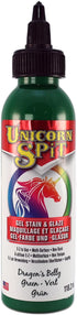 Unicorn SPiT 5770007 Gel Stain and Glaze, Dragon's Belly 4.0 FL OZ Bottle, Green...