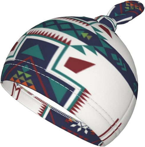 Western Aztec babay Stuff Newborn Baby Swaddle Blanket Native Southwest Sleep Sack Wrap Blanket Soft Stretchy with Beanie Hat Sets for Infant Boy ...