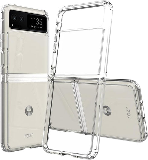 Sucnakp for Motorola Razr-2023 Case: Premium Clear Back Panel + TPU Bumper Cover for Moto Razr 2023?YKL Clear?......