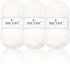 NICEEC 3 Skeins Soft Cotton Yarn 5ply Baby Cotton Yarn for Knitting Crochet Baby Weight Yarn Cotton Blend Yarn Total Length 3×220m(3×240 yds,100g×...