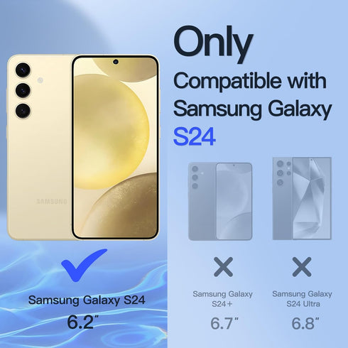 JETech Privacy Screen Protector for Samsung Galaxy S24 5G 6.2-Inch with Camera Lens Protector, Anti-Spy Tempered Glass Film, Fingerprint ID Compat...