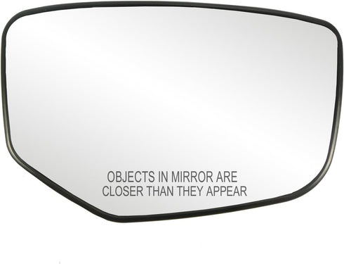 Fit System Passenger Side Non-heated Mirror Glass w/backing plate, Honda Accord, 4 7/8" x 7 5/8" x 7 3/4", will not fit Crosstour...