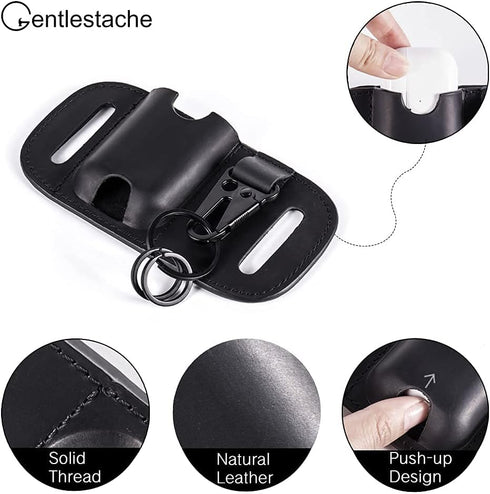 Gentlestache leather sheath for Zippo, Leather Zippo Pouch Case, leather Case Cover for AirPods, Lighter pouch for Belt...