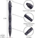 Cool Hand 5.7'' Bolt Action Pens, EDC Ballpoint Ink Refillable, Stylus for Touch Screen, G10 Body w/Pocket Clip, Ergonomic Grip, with a Free Refil...