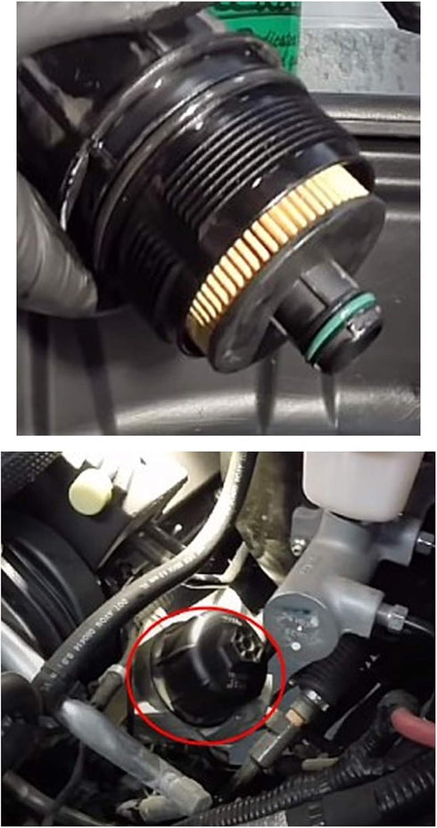 iFJF 68235275AA Fuel Filter and 68229402AA Oil filter Replacement for Ram 1500 2014-2019 3.0L V6 EcoDiesel Engine Replaces 68109834AA WF10245...