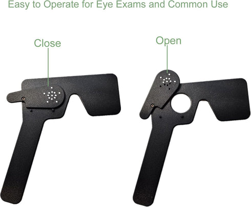 3 Pack Ophthalmic 14-Pinhole Eye Occluder for Vision Test, Portable Handheld Eye Exam Tool for Ophthalmologists Orthoptists and Optometrists Black...