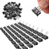 Small Binder Clips, 144 Pack, 3/4 Inch, 0.75 Inch, Standard 19mm, Black, Small Binder Paper Clips, Fold Clamp, Small Size, Small Paper Clips, Offi...