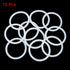 X AUTOHAUX Silicone O-Rings, 42mm OD 35mm ID 3.5mm Width VMQ Seal Gasket for Compressor Valves Pipe Repair, White, Pack of 10...