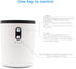 Humidifier, 500ml USB Desktop Cool Mist Air Humidifier with Night Light, Volcano Diffuser, Jellyfish and Flame 2 Mist Modes, Timer Shutdown, for B...